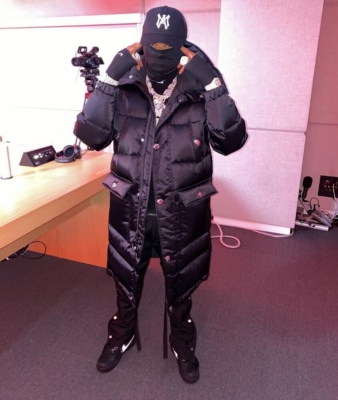 Lil Baby In An Nike X Alyx Puffer Fear Of God Pants Nike X Off White Sneakers