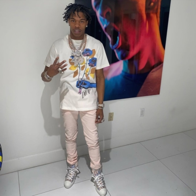 Lil Baby In Dior X Alex Foxton White Tee And Dior Oblique Sneakers