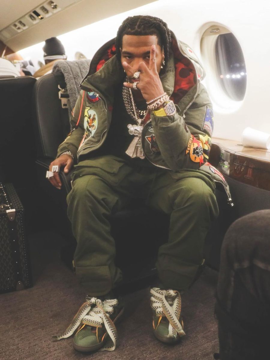 Lil Baby Switches It Up In a BAPE x READYMADE Jacket & Lanvin Sneakers