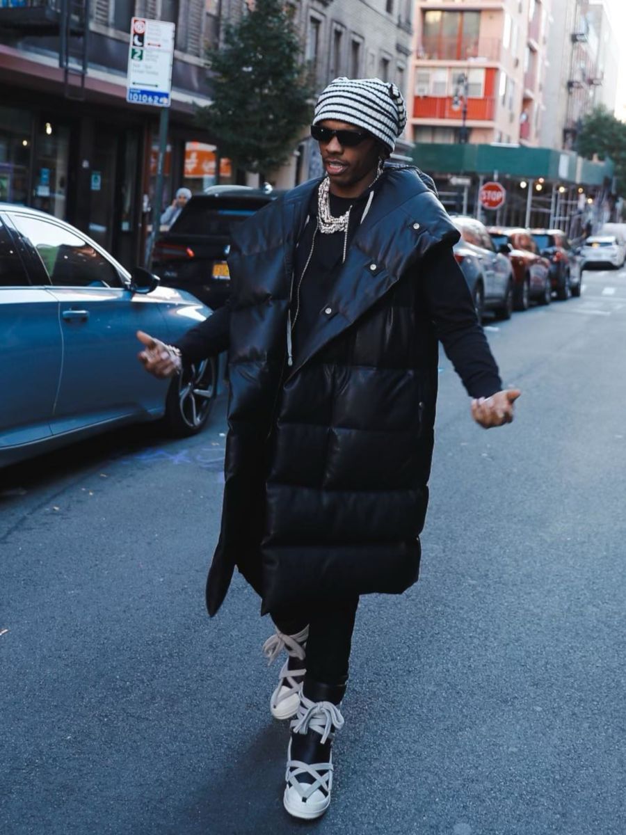 Lil Baby Walks Around NYC In a Loewe & Rick Owens Outfit