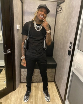 Lil Durk Shows Off Grill In Dior Tee Amiri Harness And Givenchy Sneakers