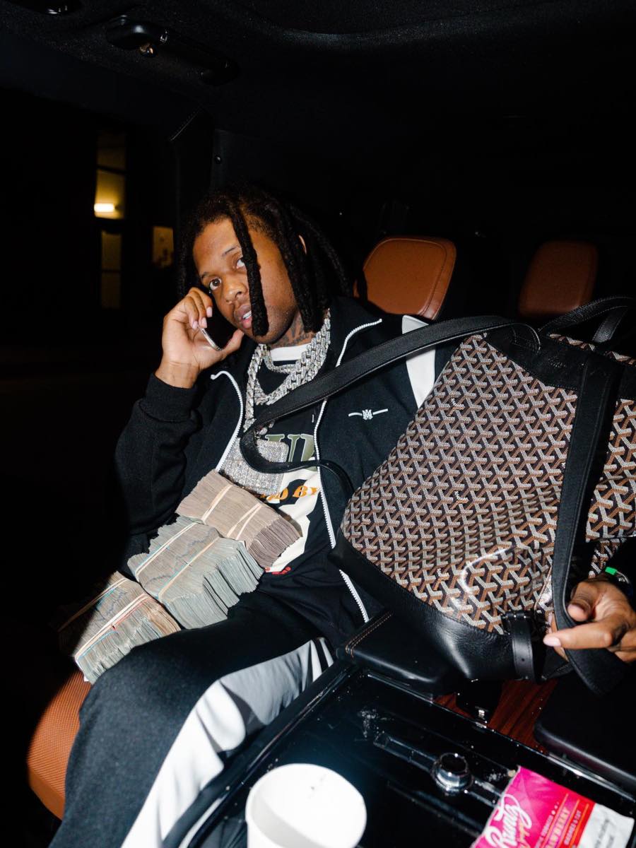 Lil Durk Flexes In a Matching Amiri Tracksuit & Richard Mille Outfit