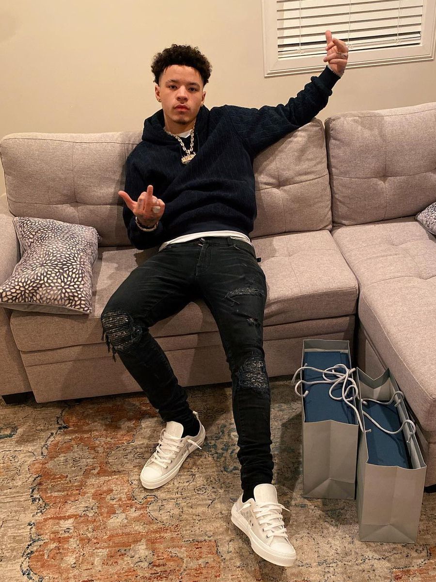 Lil Mosey Wearing an Amiri, & Dior Oblique Outfit