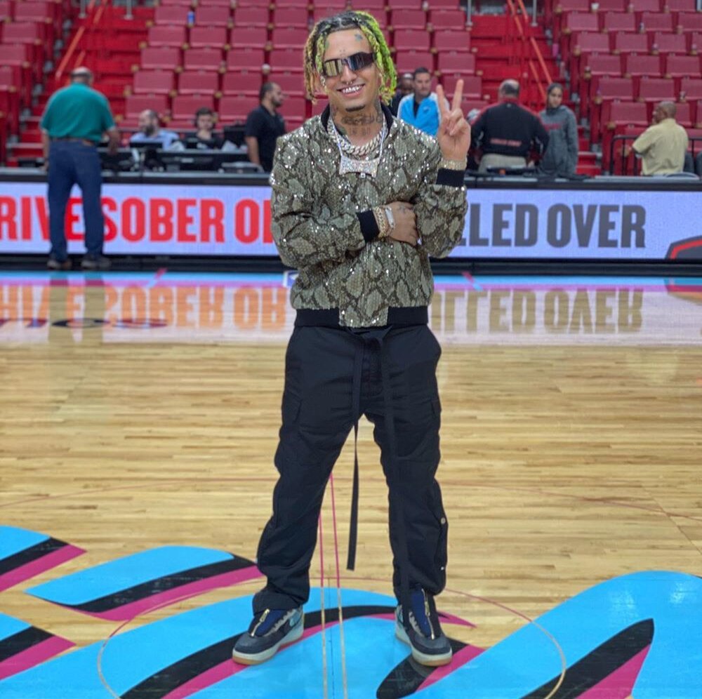 Lil Pump Center Court At American Airlines Center In Balenciaga, Fear of  God, & AF1s | Incorporated Style