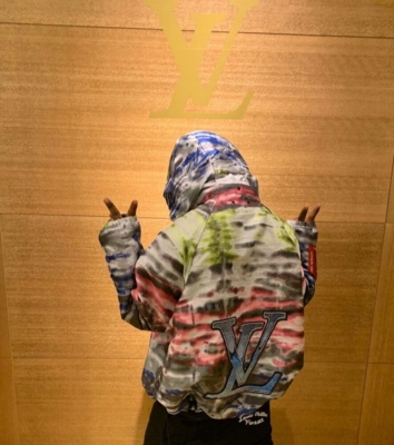Lil Uzi Vert Poses At Louis Vuitton In Full Lv Fit
