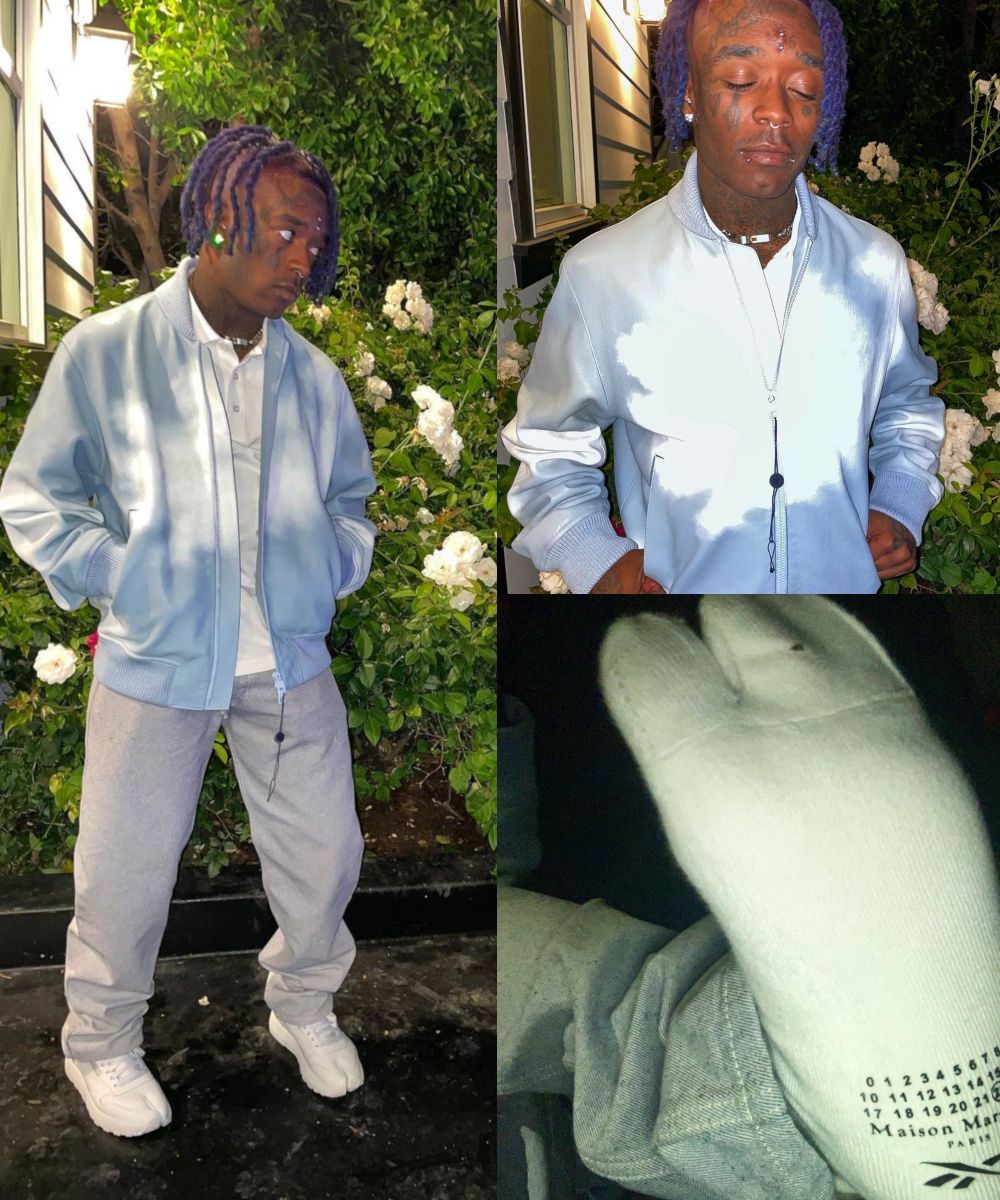Lil Uzi Vert Wearing a Louis Vuitton, & Maison Margiela x Reebok Fit