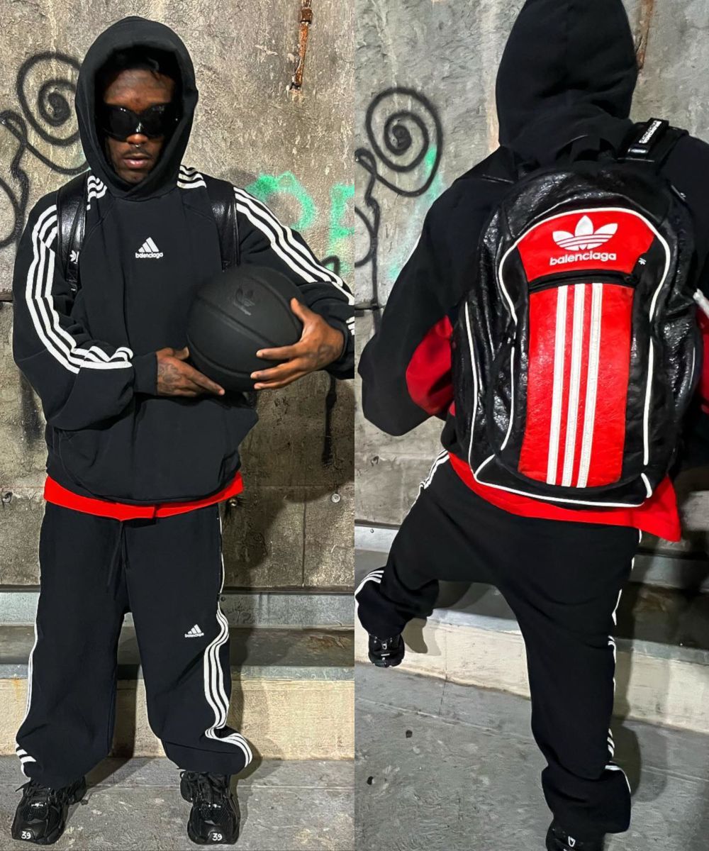 Lil Uzi Shows Off His Full Balenciaga x adidas Outfit & Basketball |  Incorporated Style