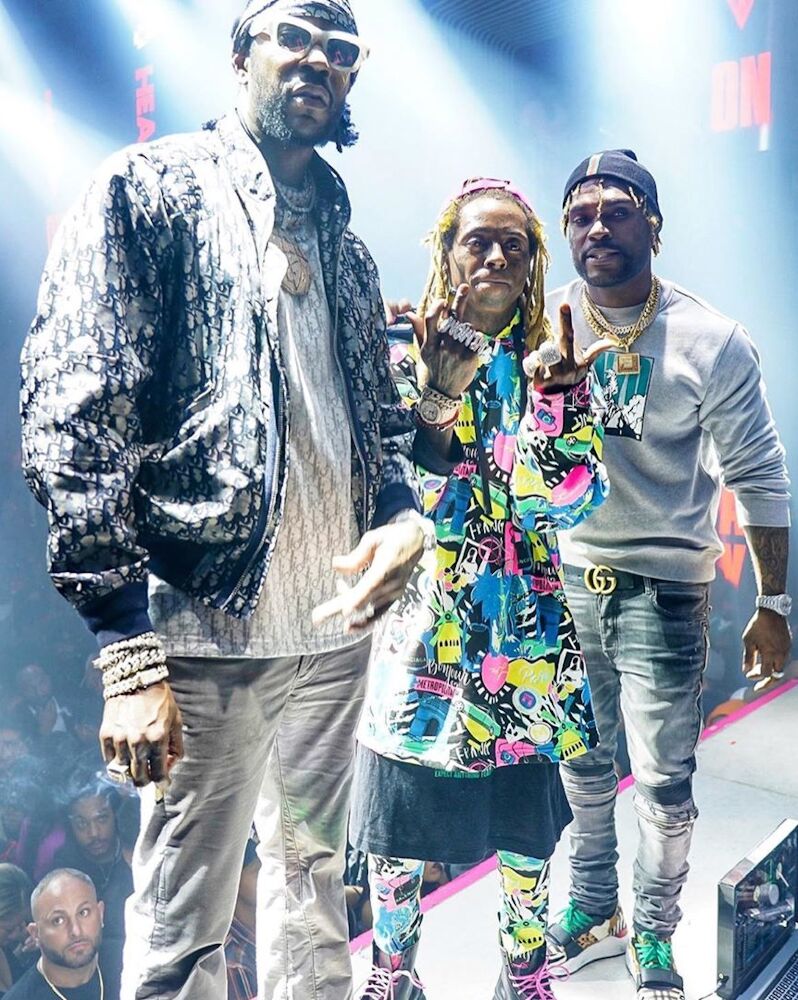 Lil Wayne & 2 Chainz Perfrom At LIV In Balenciaga, Dior, & Louis Vuitton