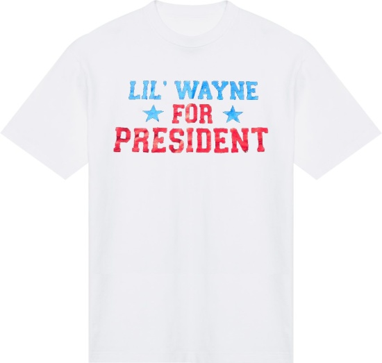Lil Wayne For President White Merch T Shirt