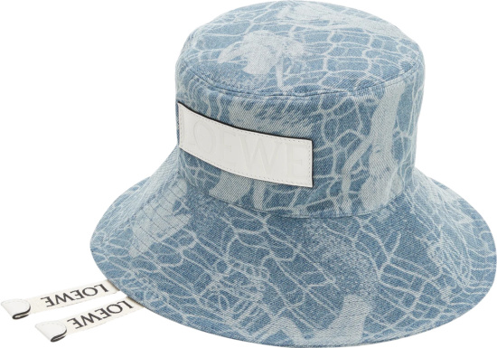 Loewe Blue Denim Mermaid Bucket Hat