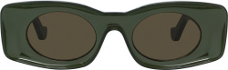 Loewe Olive Green And Black Paulas Ibiza Sunglasses