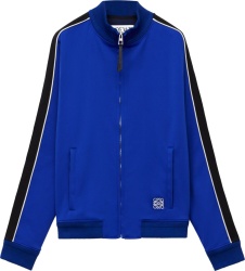 Loewe Royal Blue And Black Stripe Track Jacket