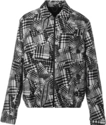 Loius Vuitton Black And White Patchwork Wool Jacket