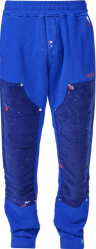 Lost Daze Blue Paint Splatter Carpenter Sweatpants