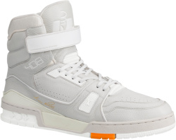 Light Grey & Orange 'LV Sneaker' Boot