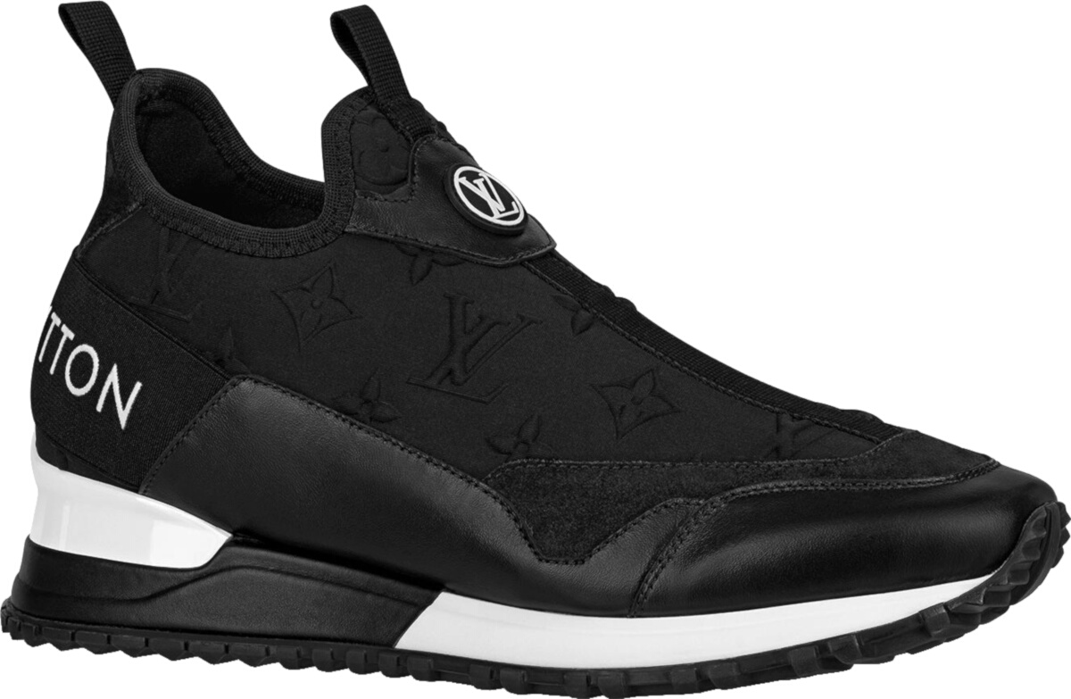 Louis Vuitton Black Monogram ‘Run Away’ Slip-On Sneakers | Incorporated Style