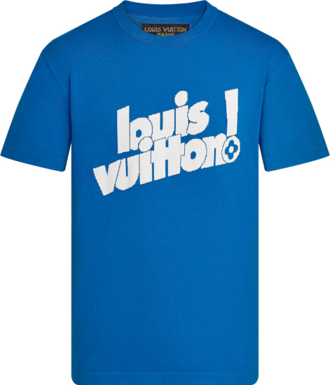 Louis Vuitton Blue 'Everyday LV' T-Shirt