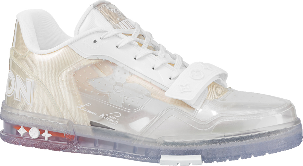 Louis Vuitton Transparent 'LV Trainer' Strap Sneakers