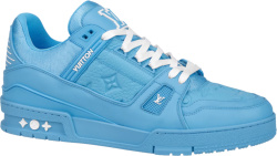 Light Blue 'LV Trainer' Sneakers