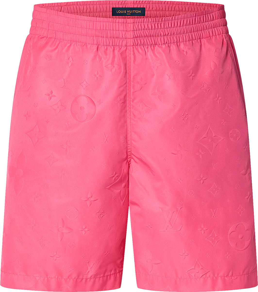 Louis Vuitton Bright Pink Monogram Swim Shorts | INC STYLE