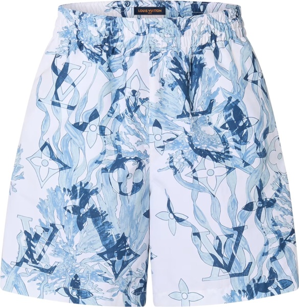Garnacho: White and Blue Coral Outfit & Louis Vuitton Monogram Bags ...