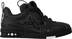 All Black 'LV Skate' Sneakers
