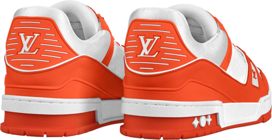 LV Trainer Sneaker Orange 1A811Q  Sneakers, Lv shoes, Lv sneakers