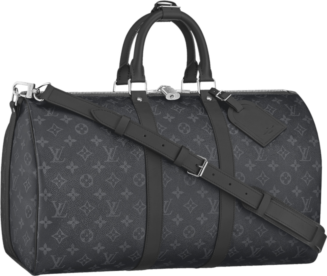 Louis Vuitton Black Monogram 'Keepall 55' Bag | INC STYLE