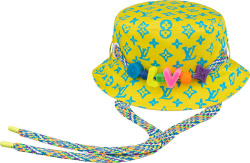 Yellow Monogram 'LV Play' Bucket Hat