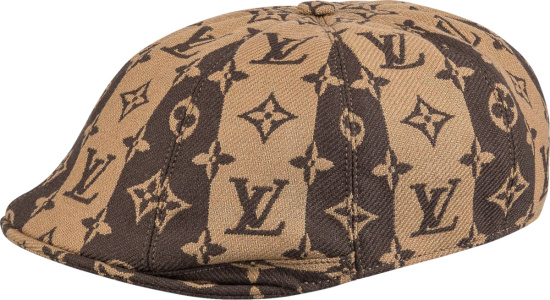 NWT Louis Vuitton Nigo Gray Stripe Monogram LV Made Logo Cap Hat 2021  AUTHENTIC 