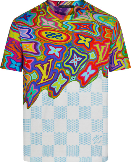 Louis Vuitton Multicolor 'Psychedelic' Monogram T-Shirt | Incorporated Style