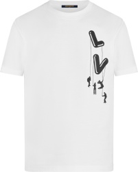 White Floating LV T-Shirt