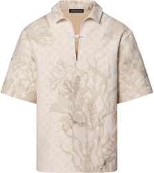 Louis Vuitton Beige Coral Monogram Denim Shirt 1abja4