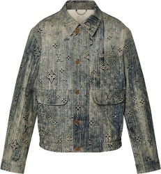 Louis Vuitton Beige Star Monogram Denim Jacket