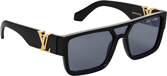 Louis Vuitton Black Lv Sleek Rectangular Sunglasses
