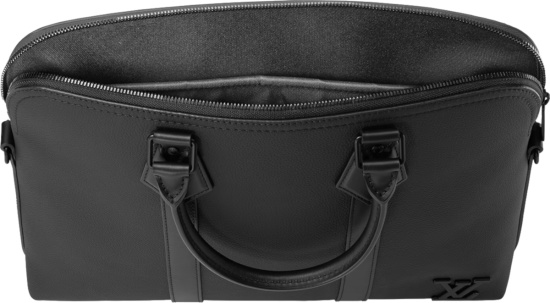 Louis Vuitton Black Aerogram Lv Takoff Briefcase