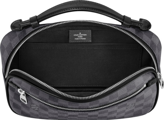 Louis Vuitton Graphite Check ‘Ambler’ Bag | Incorporated Style
