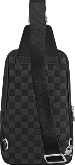 Louis Vuitton Black Check Avenue Sling Bag