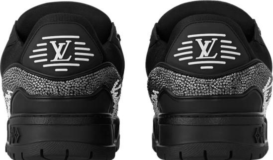 Louis Vuitton Black Crystal Lv Trainer Maxi Sneakers