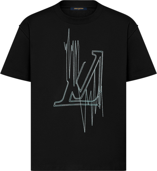 Louis Vuitton Black Lv Frequency T Shirt 1aau5b
