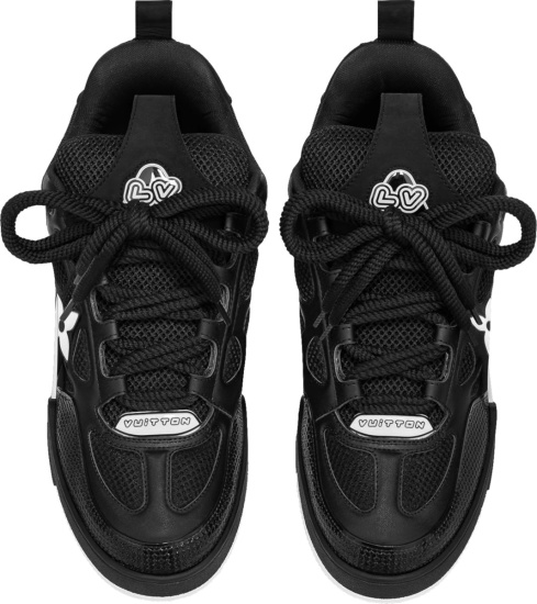 Louis Vuitton Black Lv Skate Sneakers