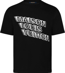 Louis Vuitton Black Maison Logo T Shirt 1a99zm