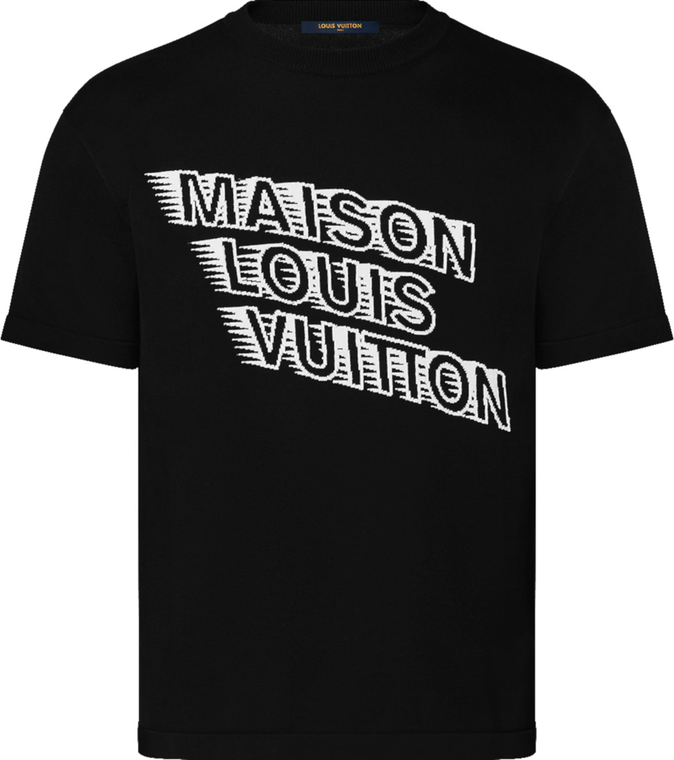 Louis Vuitton Black 'Maison LV' T-Shirt