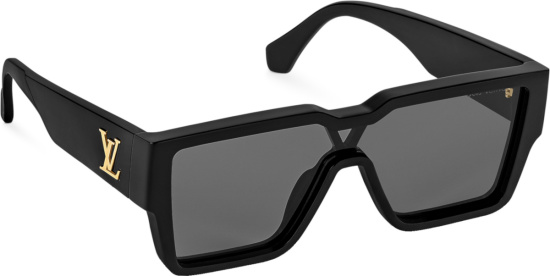 Louis Vuitton Black Oversized Square Mask Sunglasses