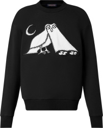 Louis Vuitton Black Owl Sweater 1ab4vm