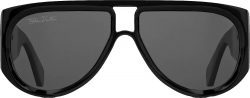 Black 'Selby' Aviator Sunglasses