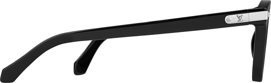 Louis Vuitton Black Square Round Lv Signature Sunglasses