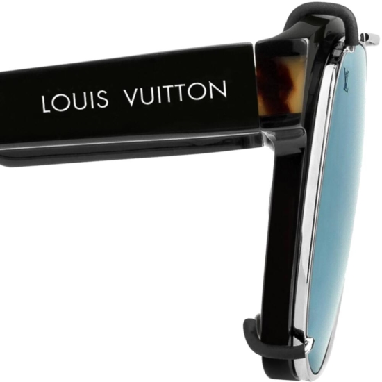 Louis Vuitton Black Sunglasses With Blue Lenses