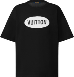 Black 'Vuitton Oval' T-Shirt