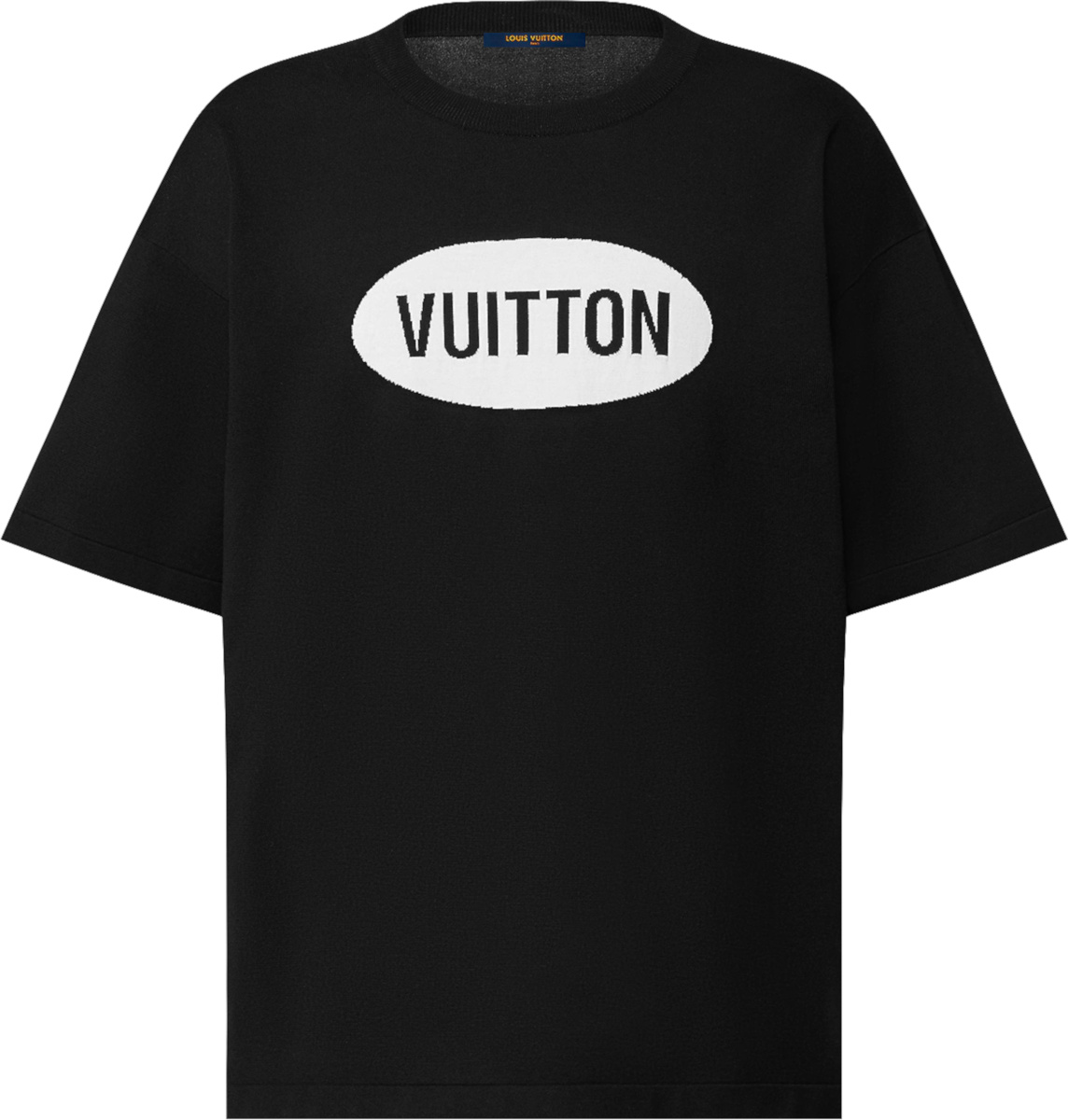 Louis Vuitton Black 'Vuitton Oval' T-Shirt | INC STYLE